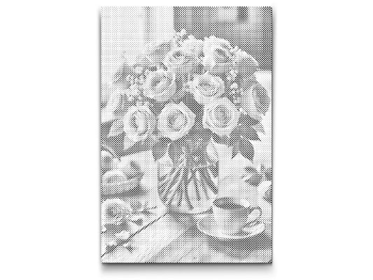 Dotting - Buket roser i en vase