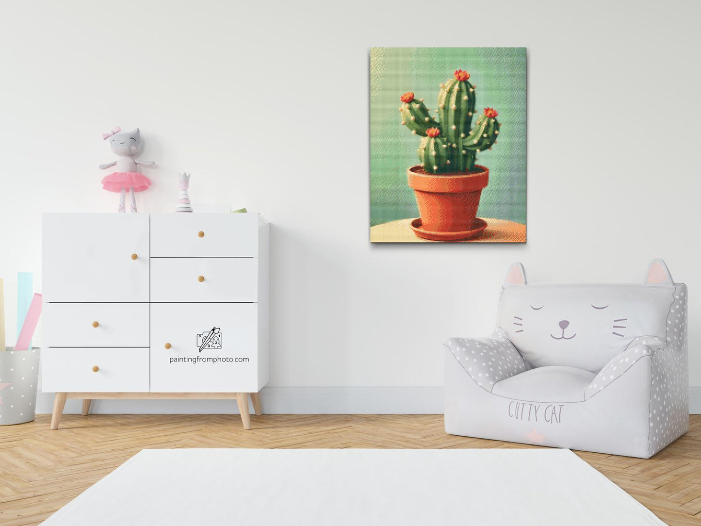 Diamond Paint - Kaktus i en potte