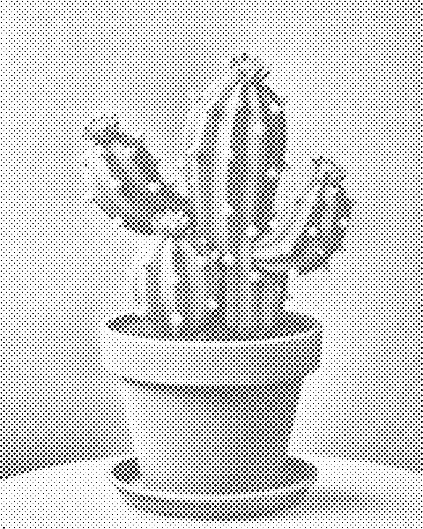 Dotting - Kaktus i en potte