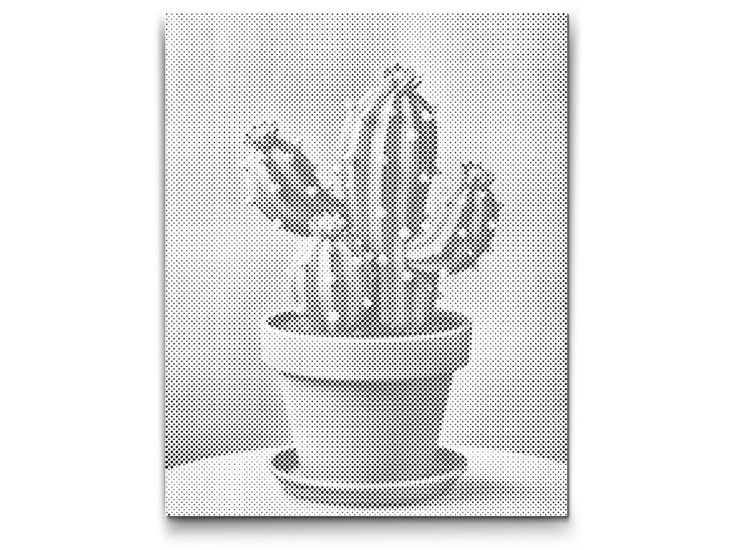 Dotting - Kaktus i en potte