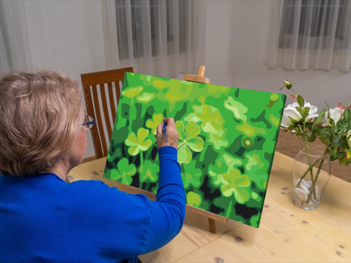 Paint by number - Firkløver for held