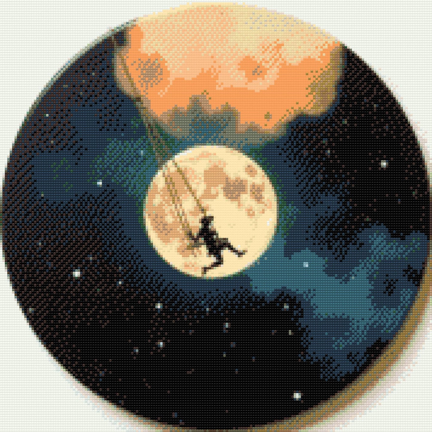 Diamond Paint - Vinylplade – Swing by the moon