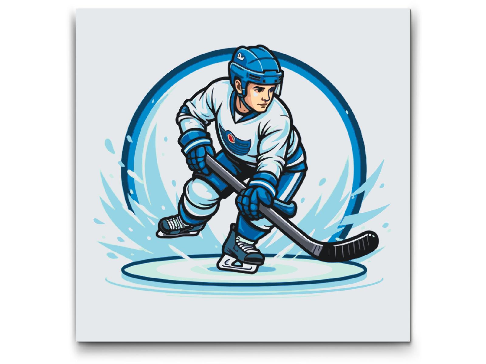 Paint by number - Hockeyspiller