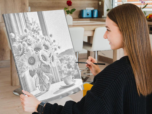 Dotting - Solsikker i en vase