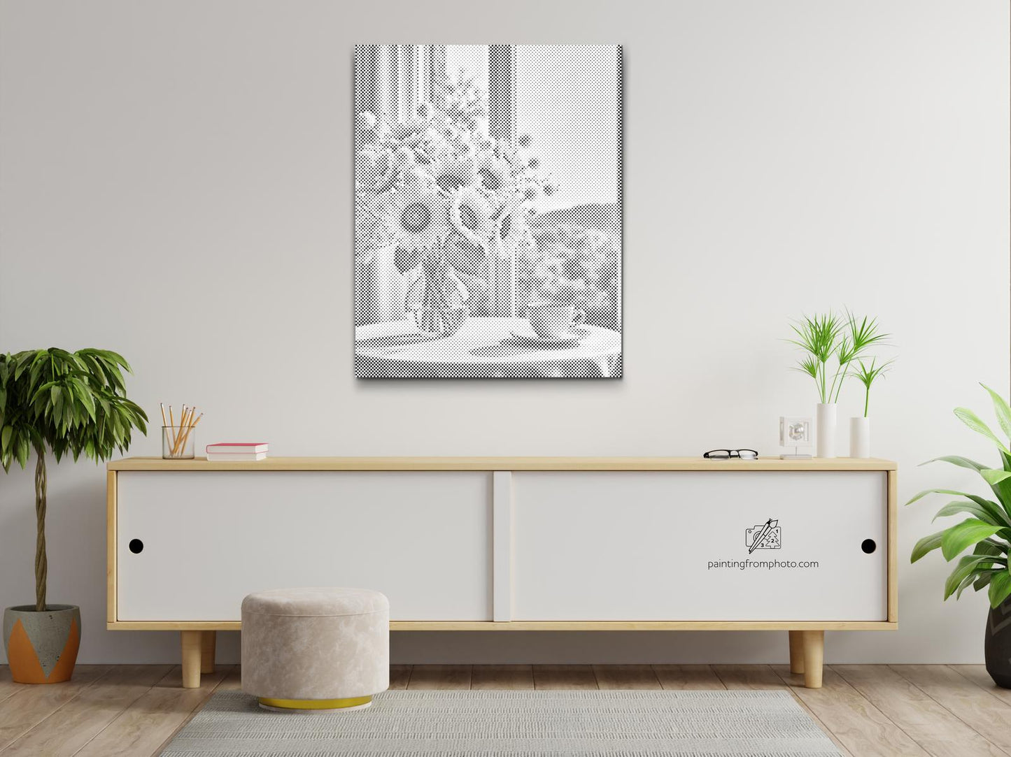 Dotting - Solsikker i en vase