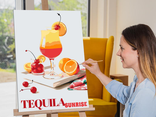 Paint by number - Tequila solopgang