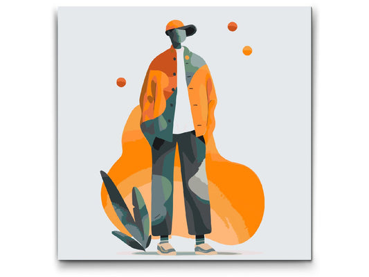 Paint by number - Illustration - Futuristisk mand