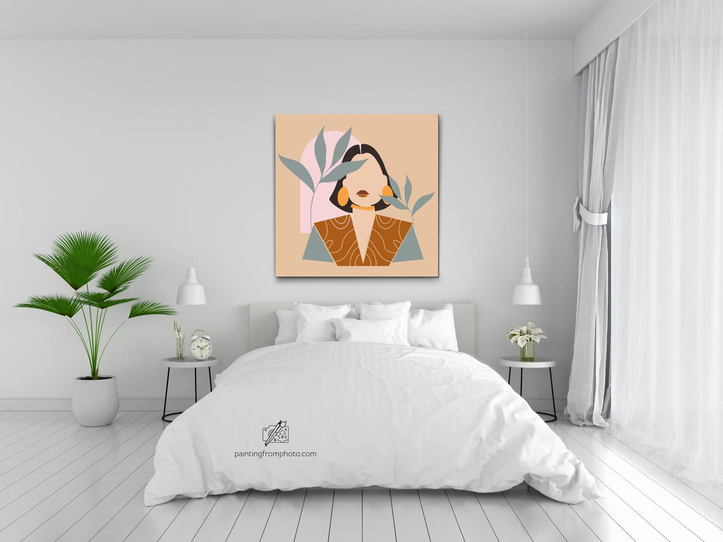 Paint by number - Illustration - Moderne kvinde