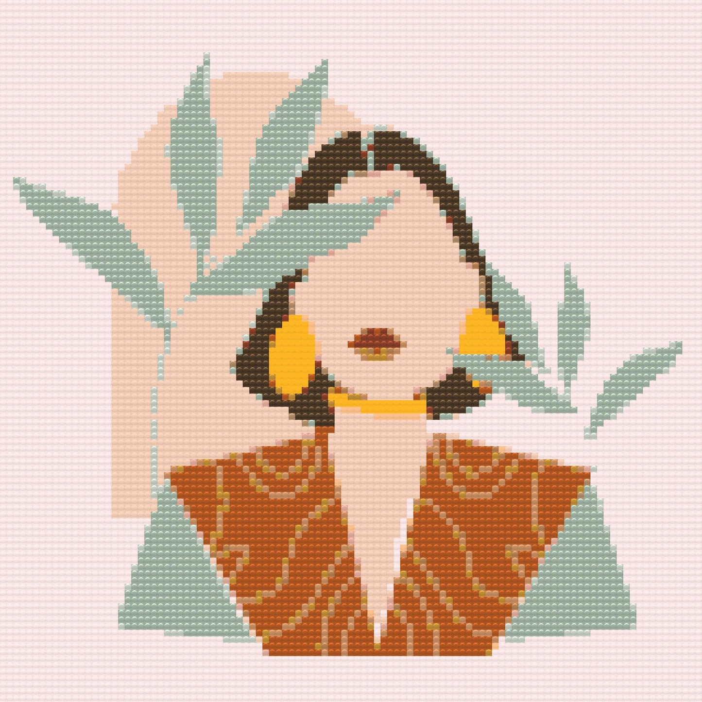 Diamond Paint - Illustration - Moderne kvinde
