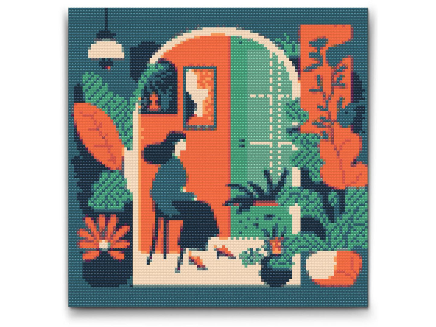 Diamond Paint - Illustration - Kvinde i lejligheden