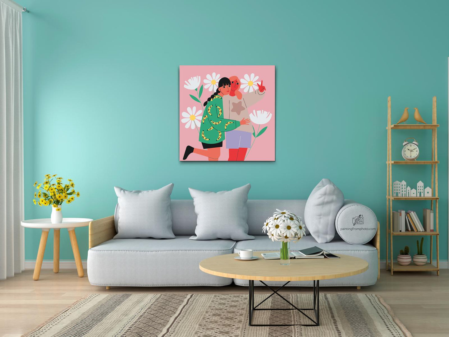 Paint by number - Illustration - Bedste venner