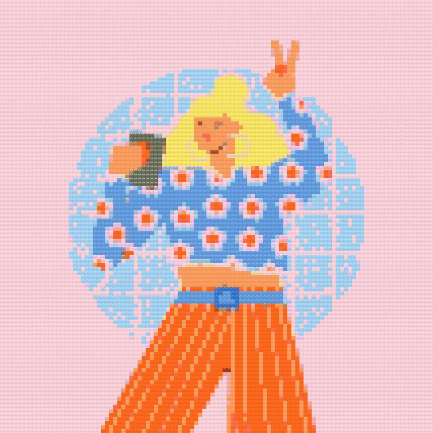 Diamond Paint - Illustration - Blond kvinde