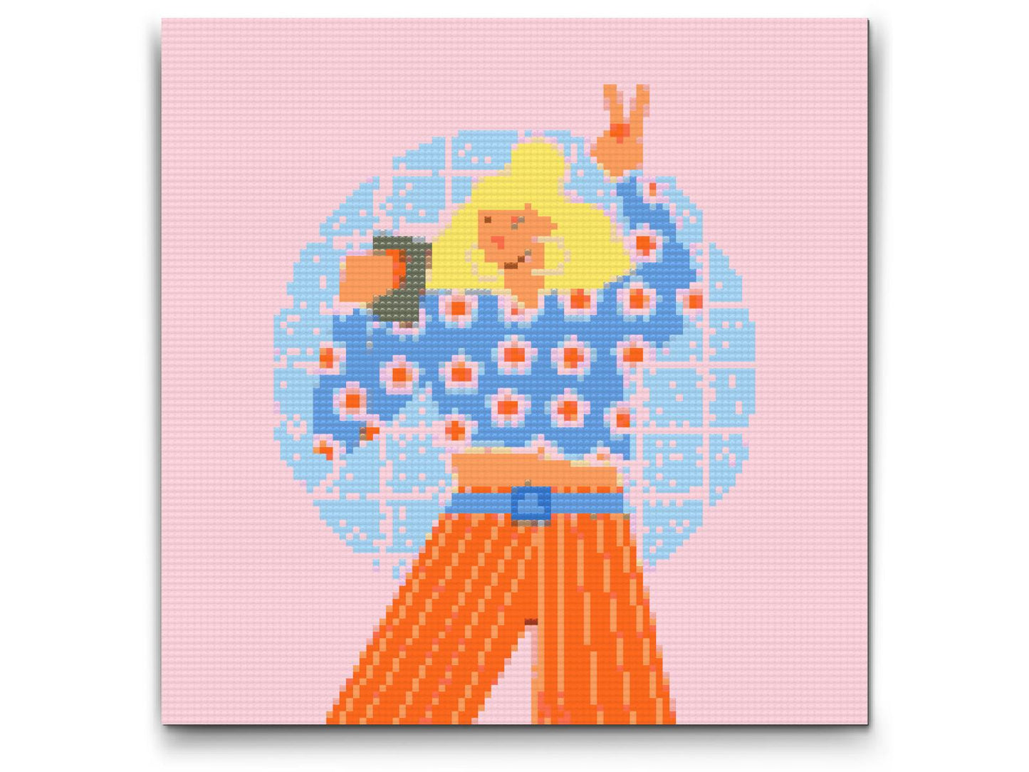 Diamond Paint - Illustration - Blond kvinde