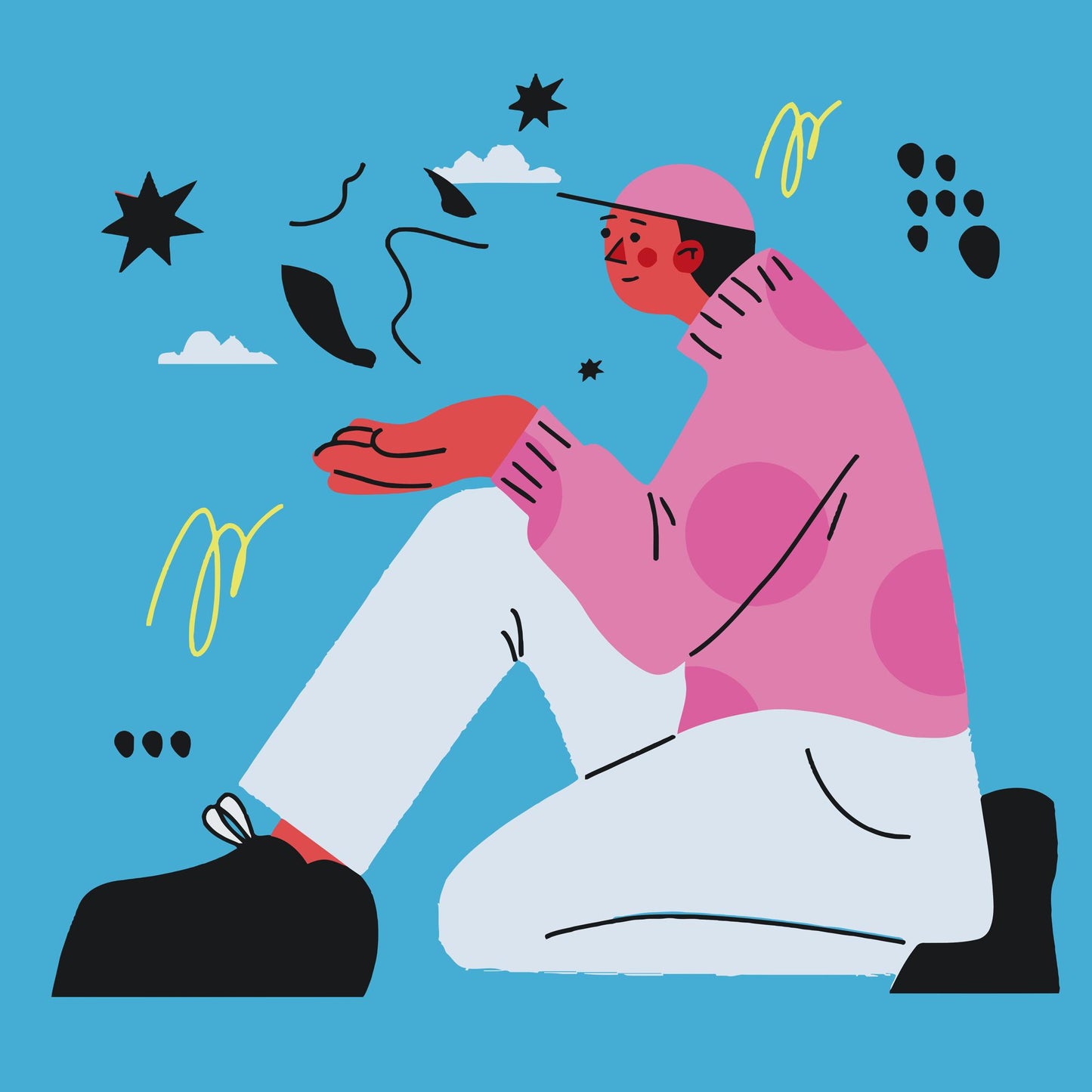 Paint by number - Illustration - Mand