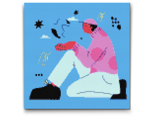 Diamond Paint - Illustration - Mand