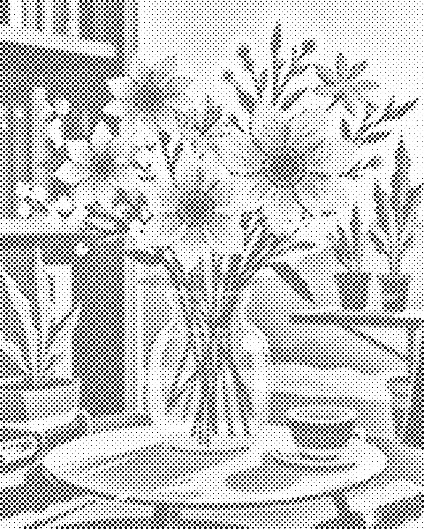 Dotting - Illustration af en blomst i en vase