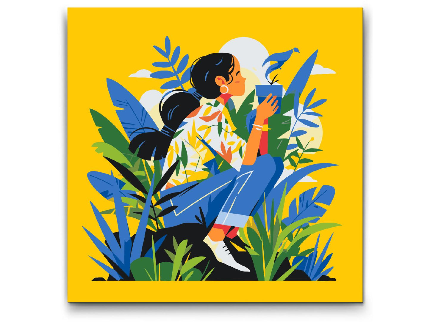 Paint by number - Illustration - Kontemplation
