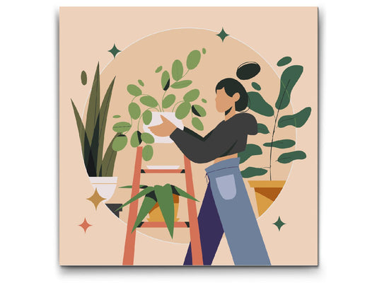 Paint by number - Illustration - Stueplanter 1