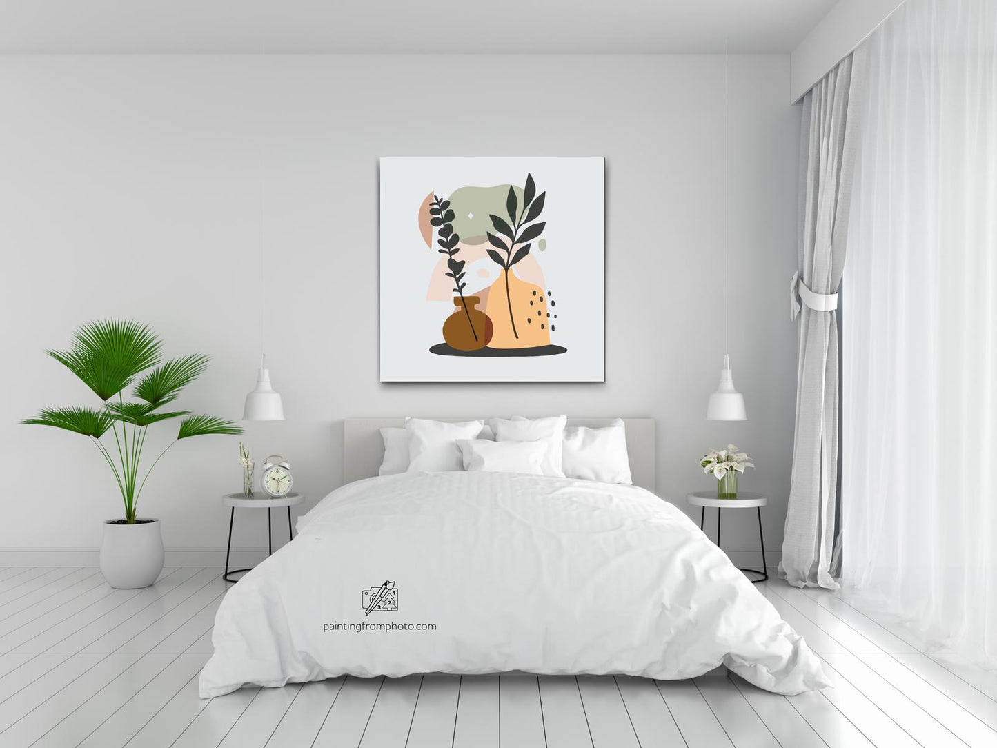 Paint by number - Illustration - Blomster i en vase