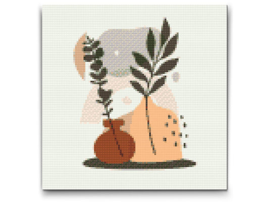 Diamond Paint - Illustration - Blomster i en vase