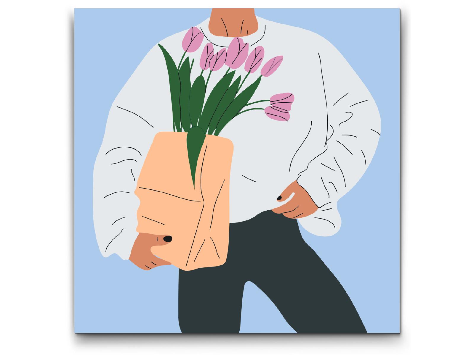 Paint by number - Illustration - Tulipaner