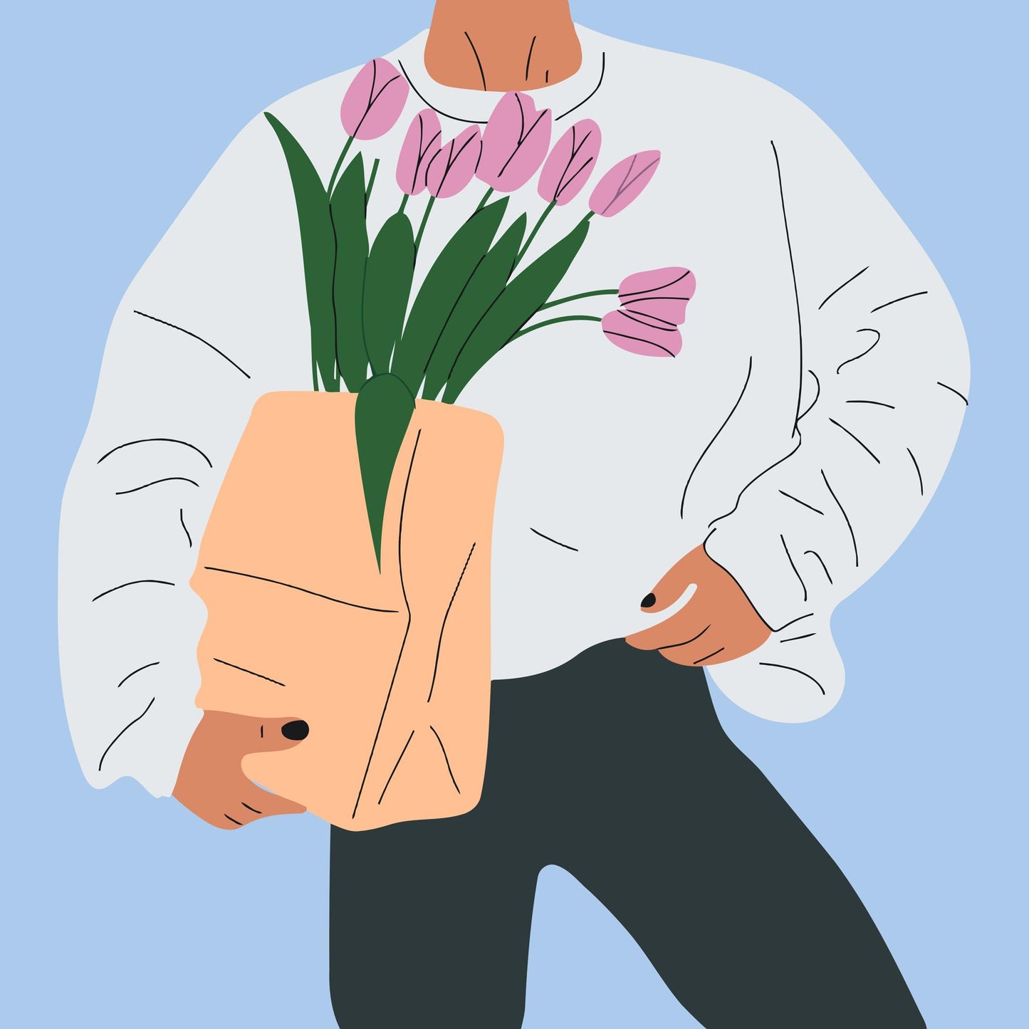 Paint by number - Illustration - Tulipaner