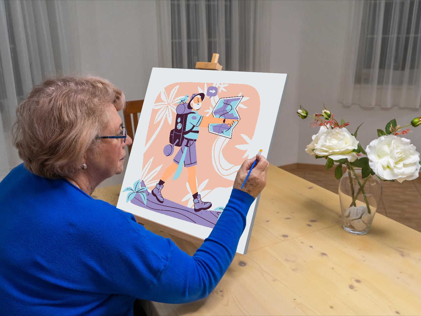 Paint by number - Illustration - Vandreture