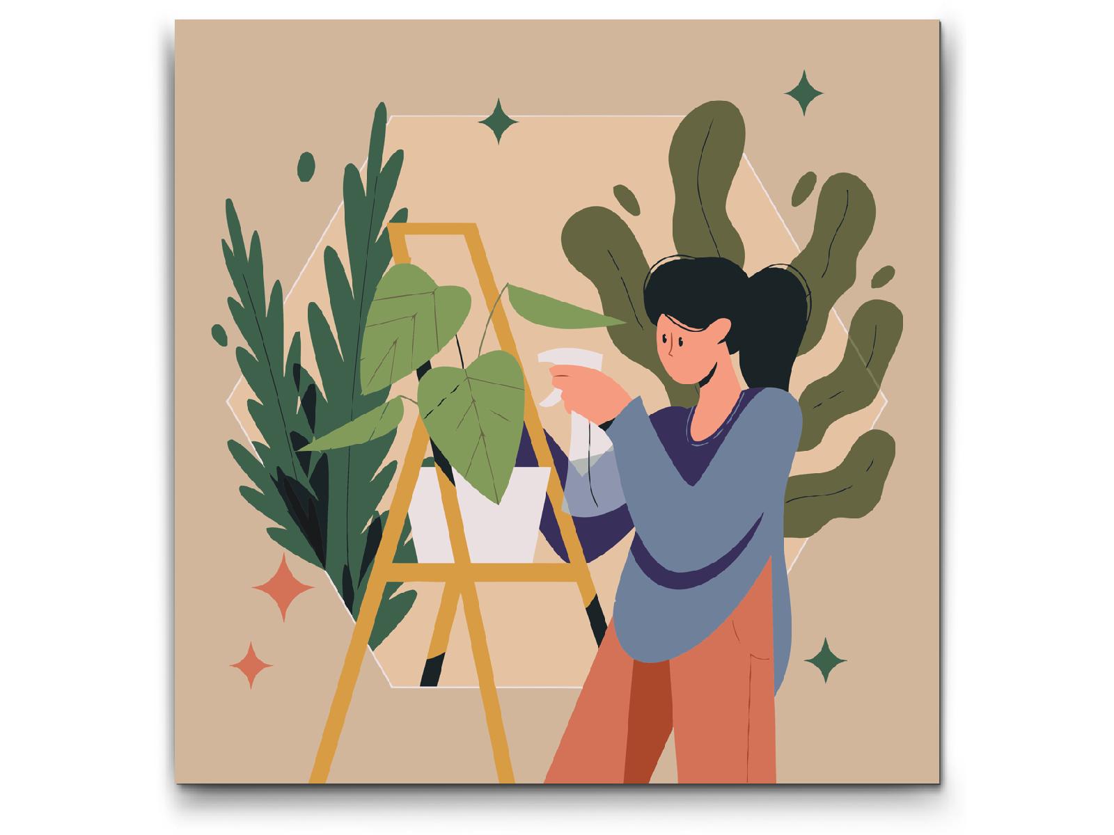 Paint by number - Illustration - Stueplanter 2