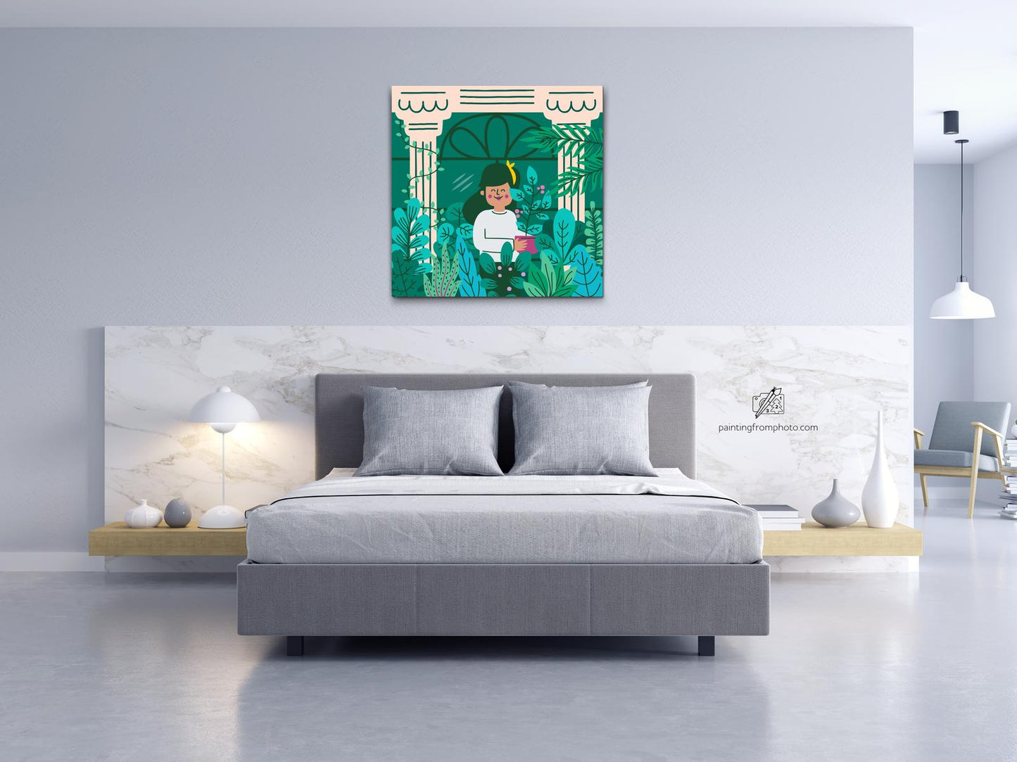 Paint by number - Illustration - Stueplanter 4