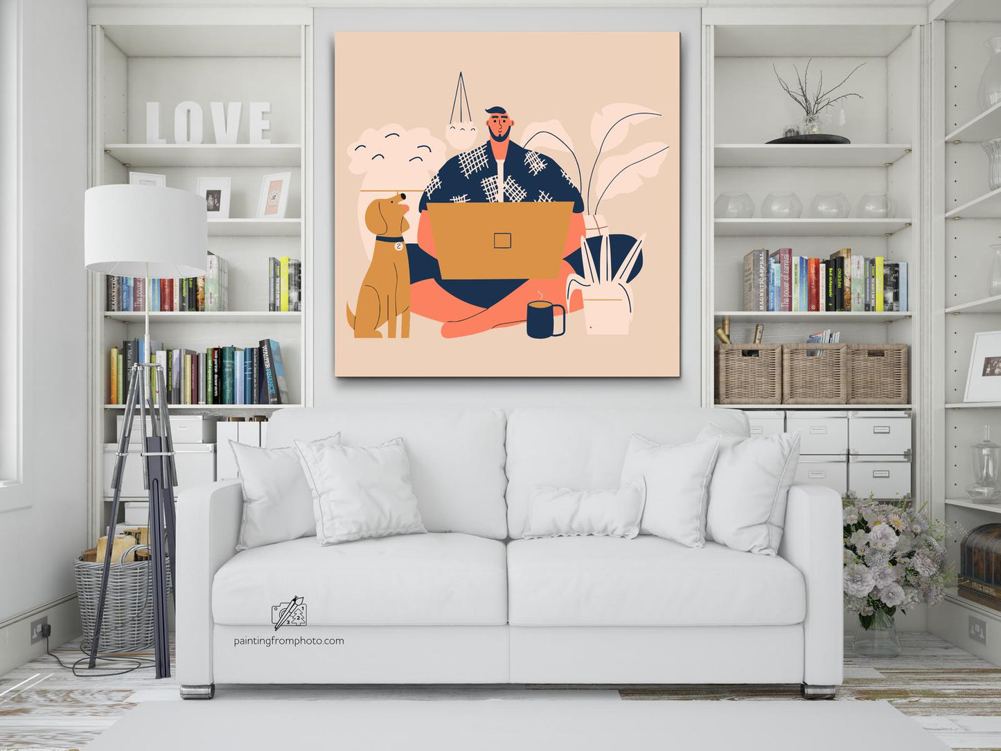 Paint by number - Illustration - Hjemmearbejde