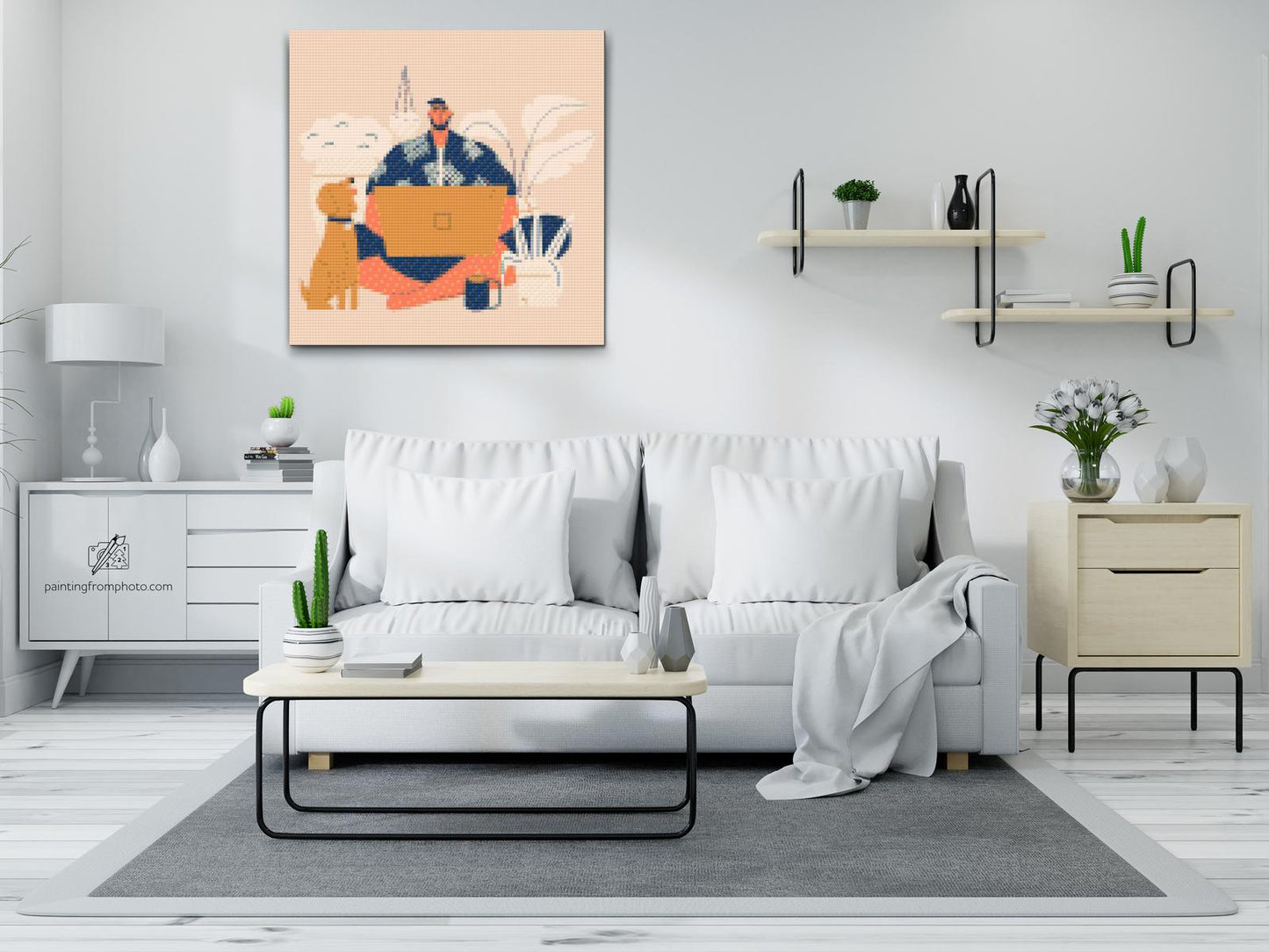 Diamond Paint - Illustration - Hjemmearbejde