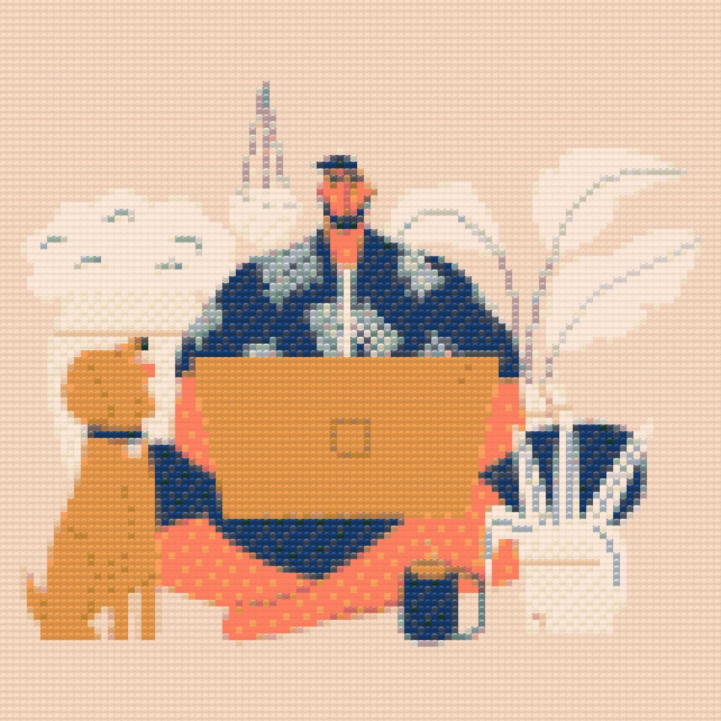 Diamond Paint - Illustration - Hjemmearbejde