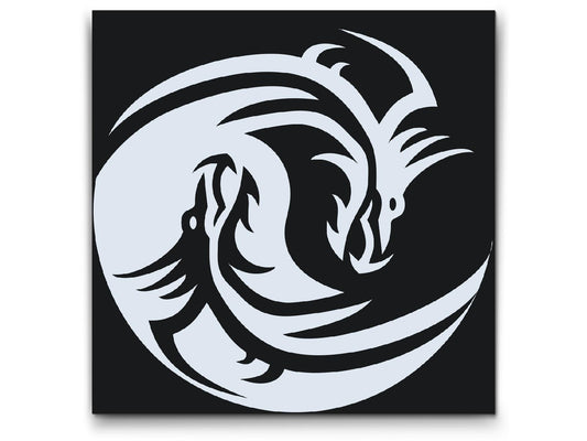 Paint by number - Jing Jang Dragon