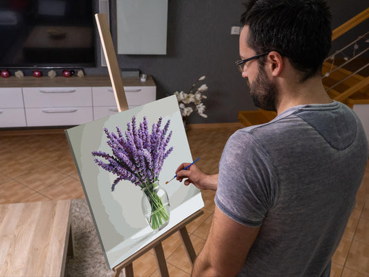 Paint by number - Lavendel i en vase