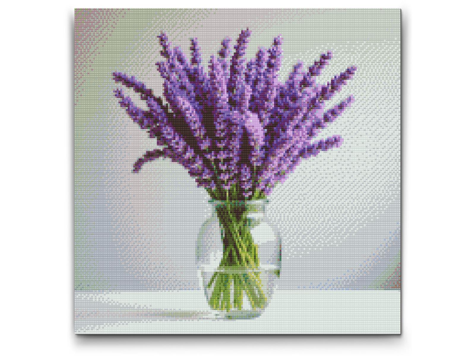 Diamond Paint - Lavendel i en vase