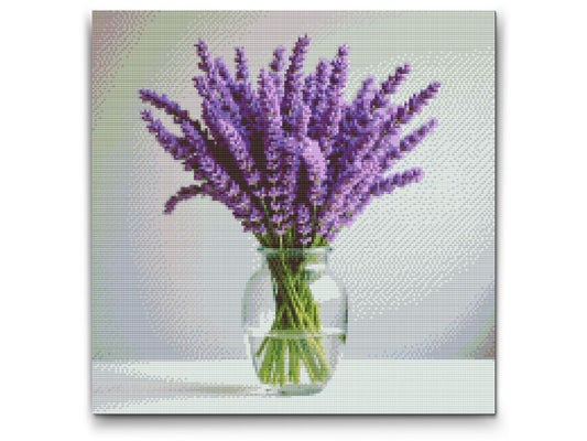 Diamond Paint - Lavendel i en vase