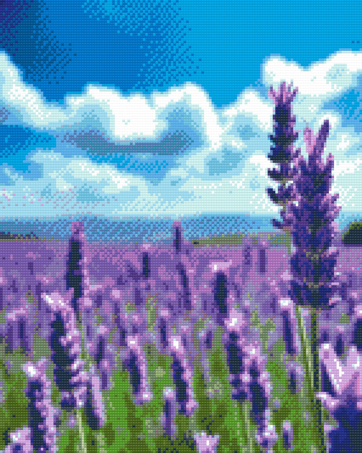 Diamond Paint - Lavendel i marken