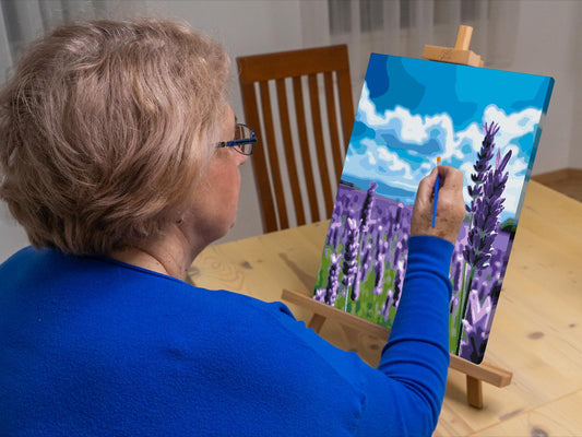 Paint by number - Lavendel i marken