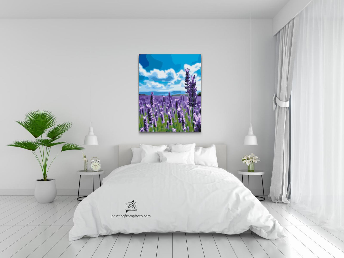 Paint by number - Lavendel i marken