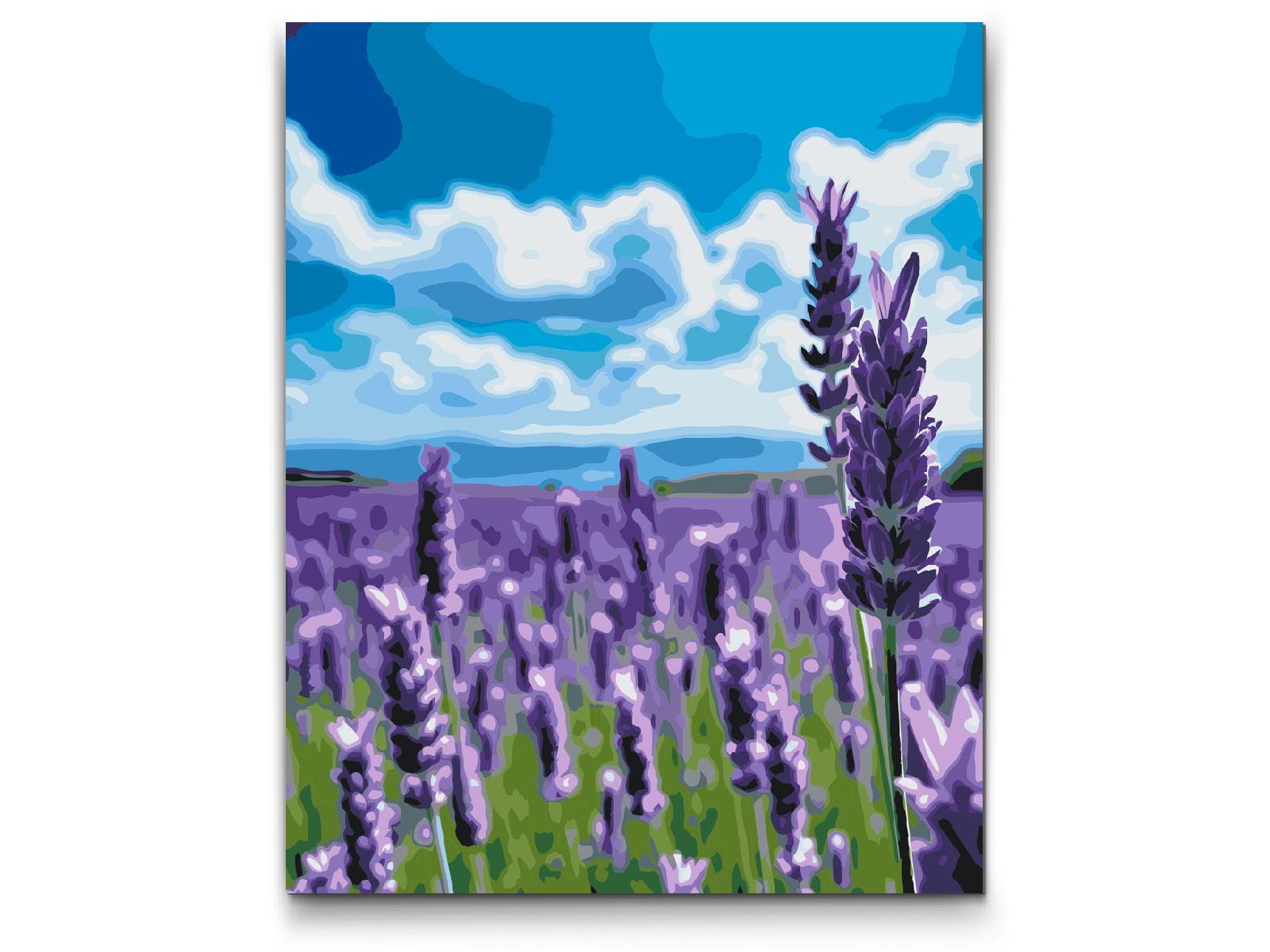 Paint by number - Lavendel i marken