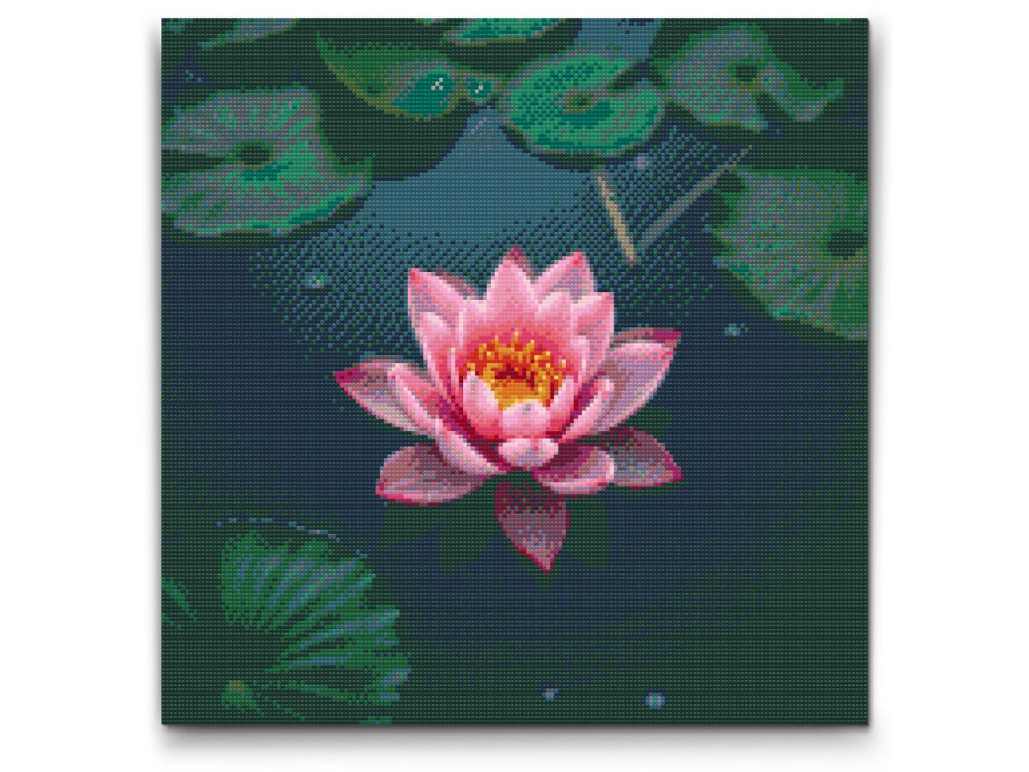 Diamond Paint - Lyserød lotusblomst