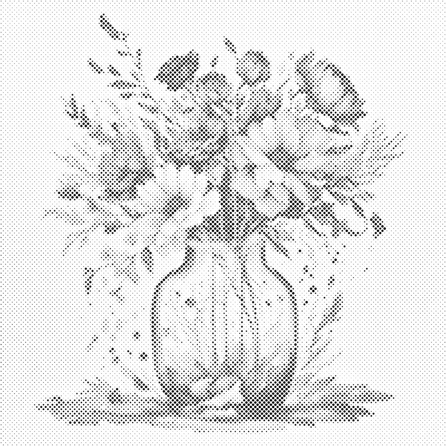 Dotting - Violblomster i en glasvase