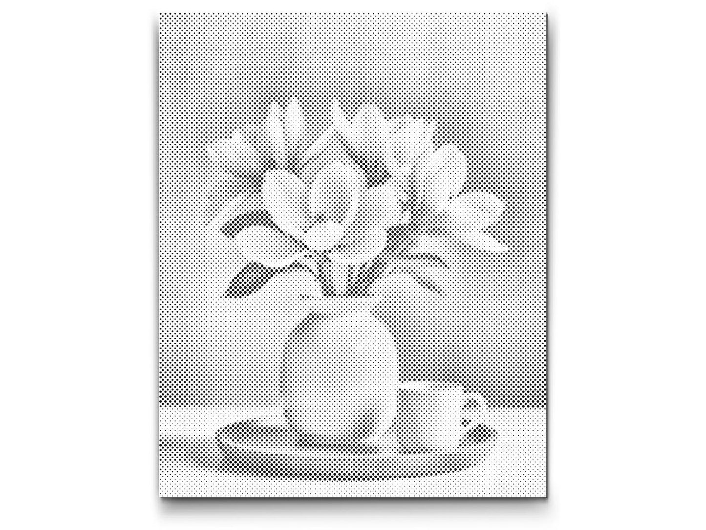 Dotting - Magnoliablomster i en vase