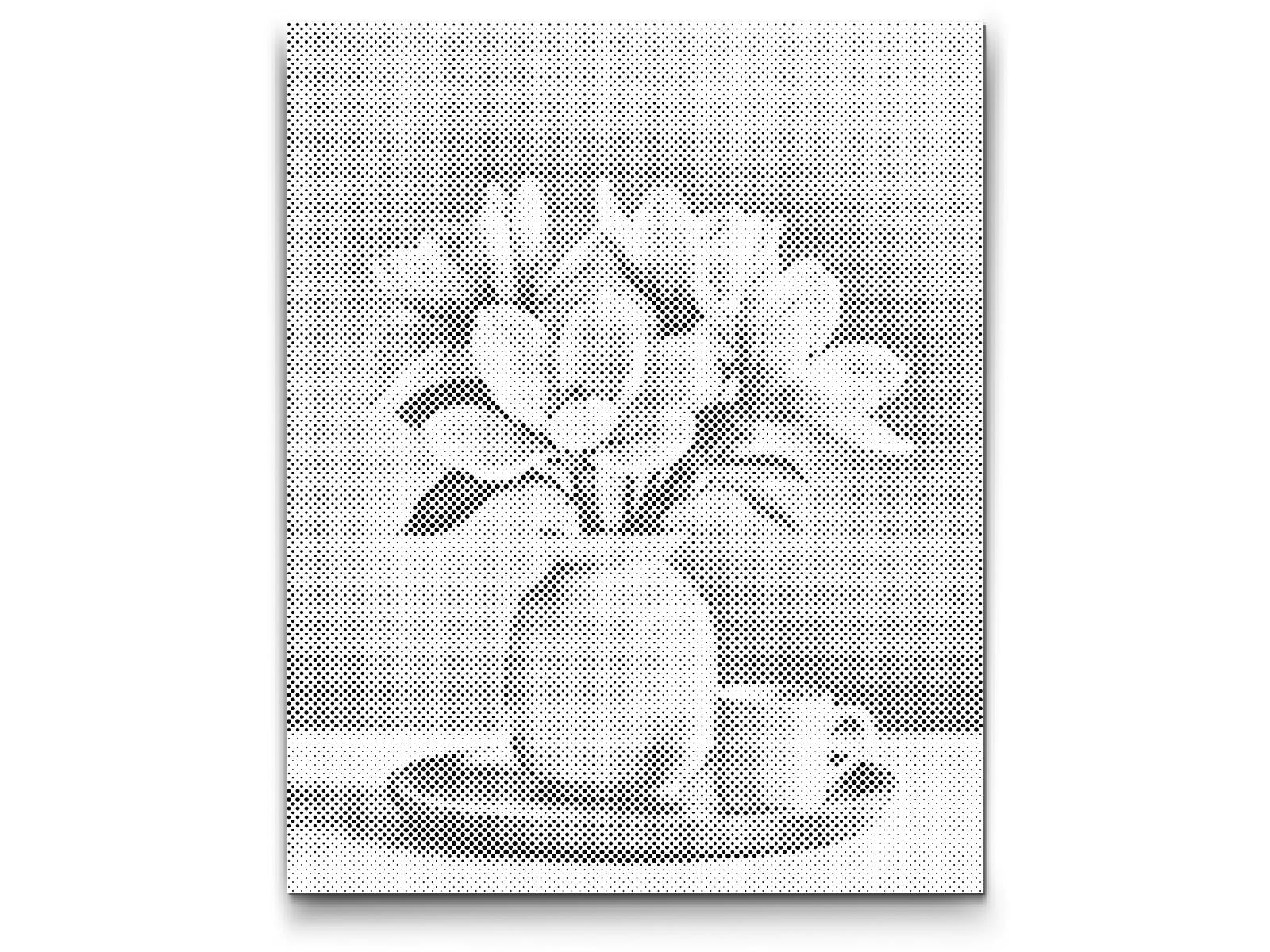 Dotting - Magnoliablomster i en vase