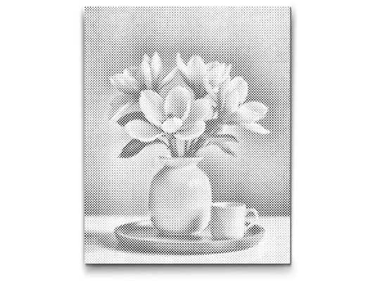 Dotting - Magnoliablomster i en vase