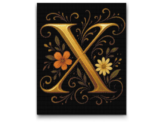 Diamond Paint - Bogstav X