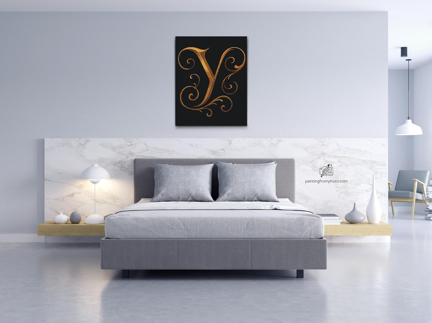 Paint by number - Bogstav Y