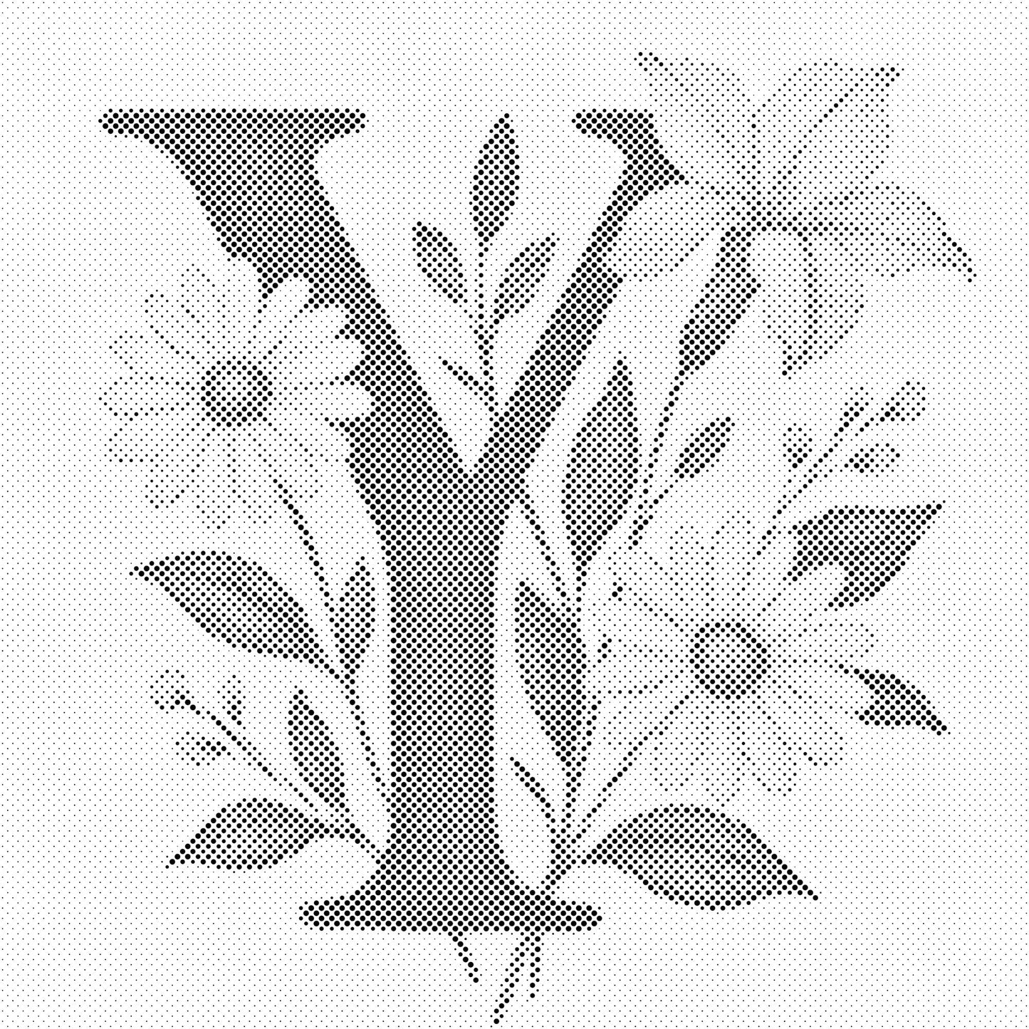 Dotting - Bogstav Y - Blomstermønster