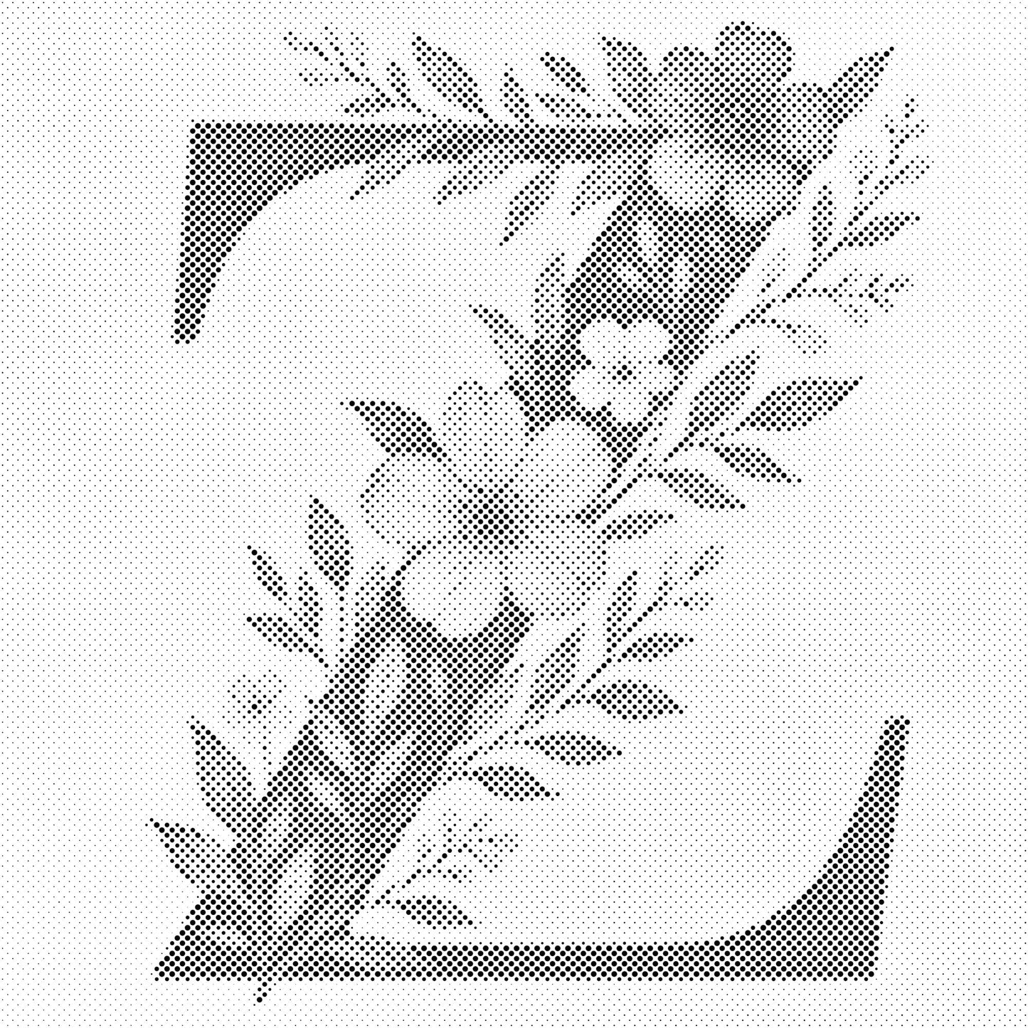 Dotting - Bogstav Z - Blomstermønster