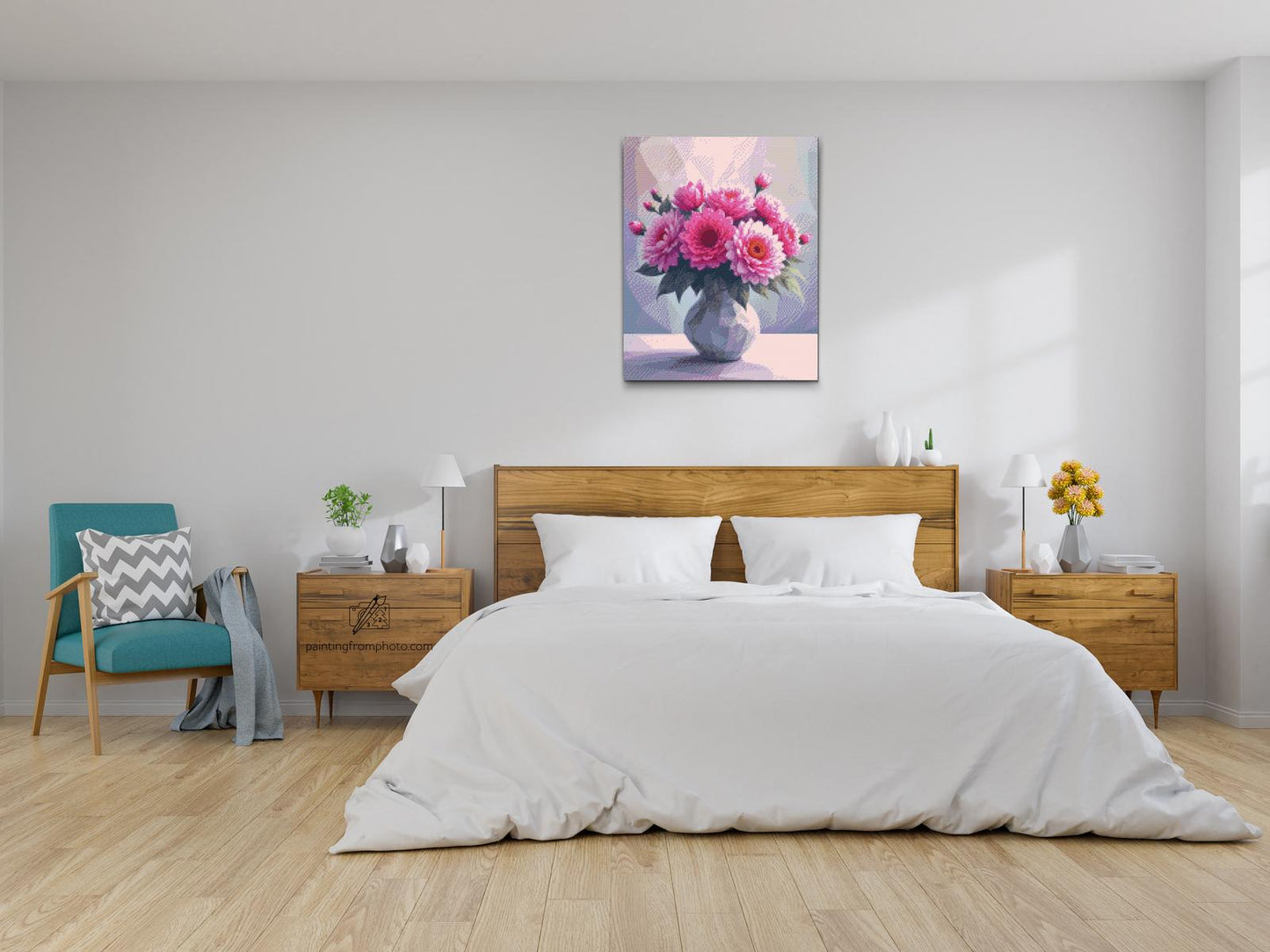 Diamond Paint - Vektorbuket i en vase